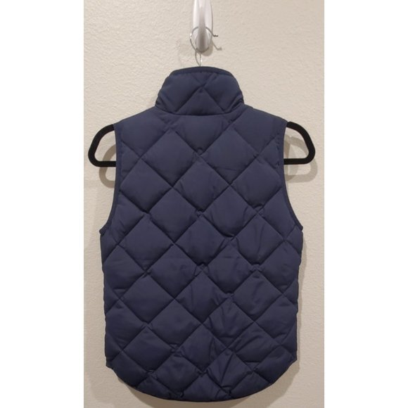 J. CREW Navy Blue Quilted Puffer Vest - Picture 3 of 3